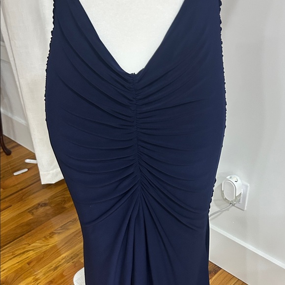 Club L London Navy Ruched Maxi Dress - Picture 4 of 6